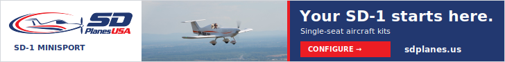 SD Planes USA: SD-1 Minisport single-seat aircraft kits at sdplanes.us.